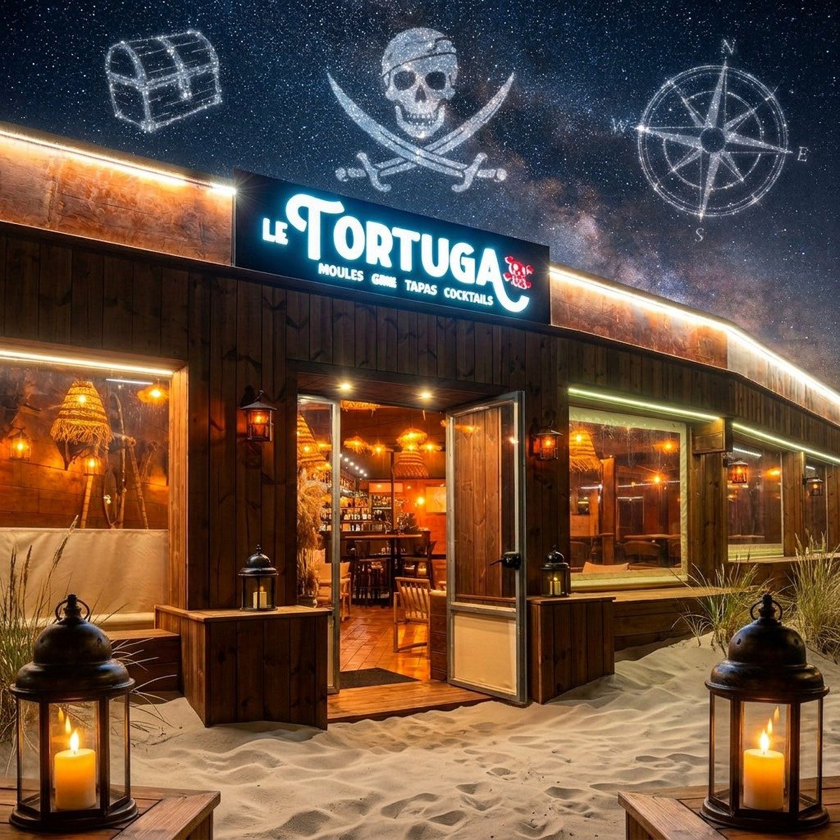 Le Tortuga restaurant Saint Aygulf vue extérieure